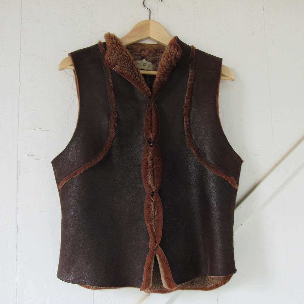 J. Crew Shearling Vest